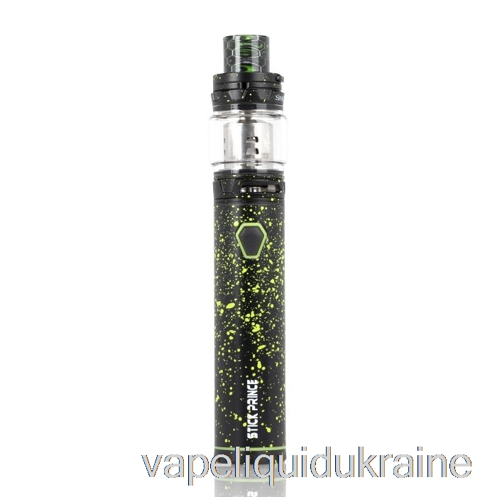 Vape Ukraine SMOK Stick Prince Kit - Pen-Style TFV12 Prince Black w/ Green Spray